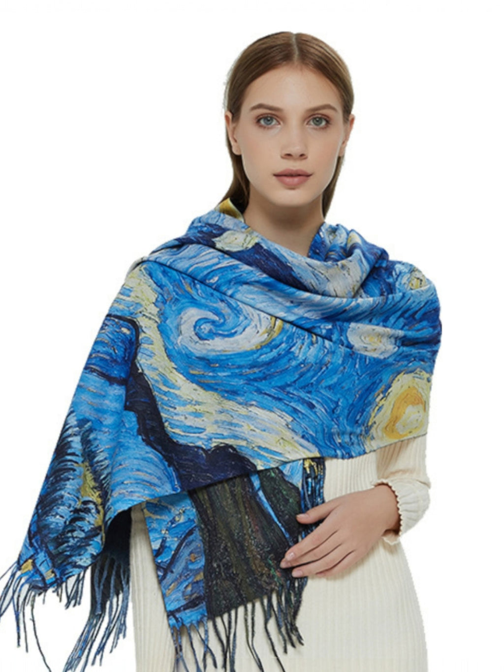 Van Gogh's Starry Night – Printed Artist Scarf