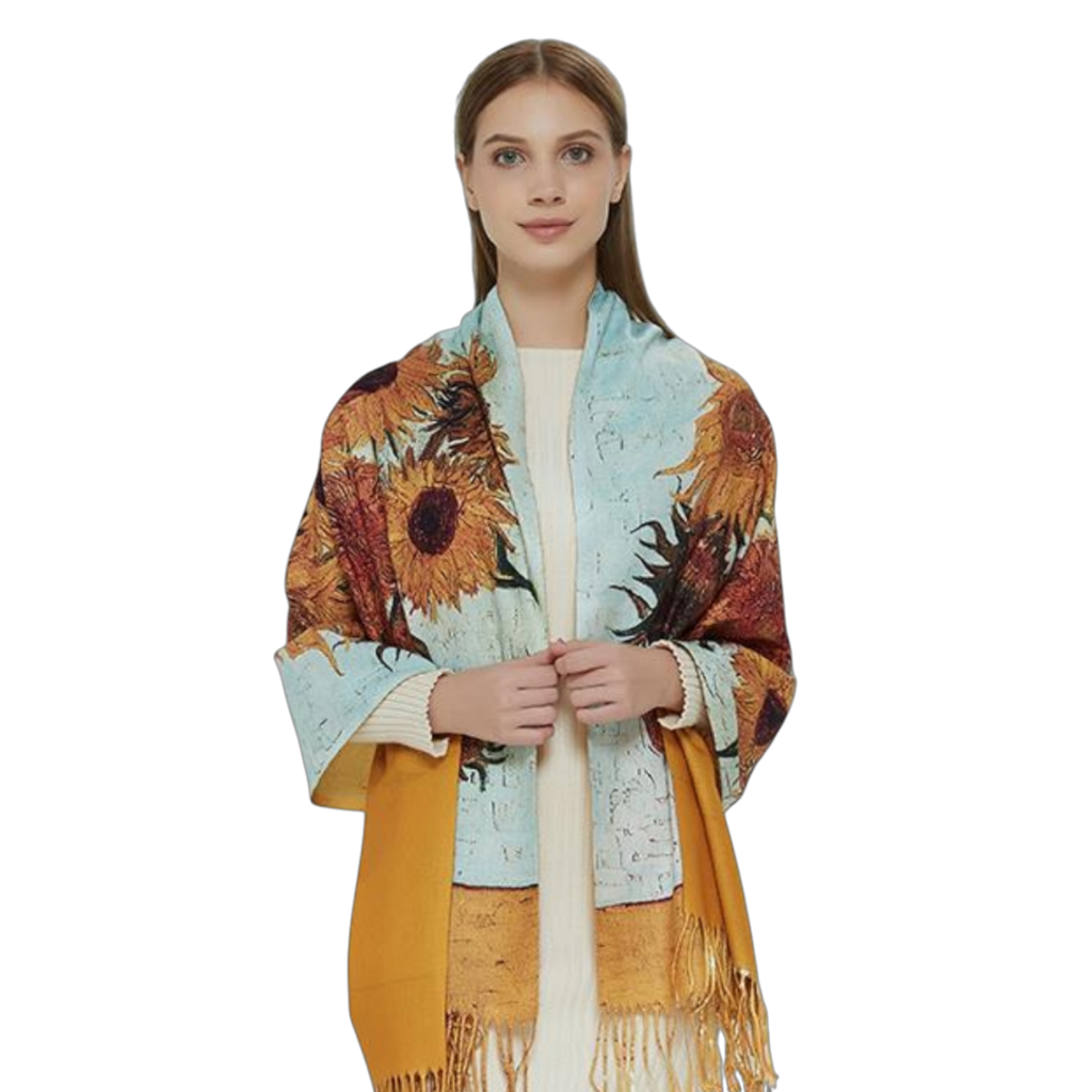 Van Gogh's Sunset: The Sower – Printed Artist Scarf