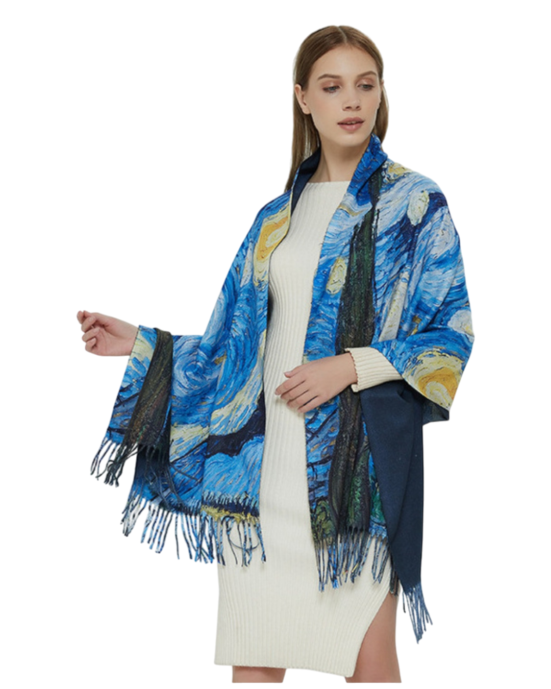 Van Gogh's Starry Night – Printed Artist Scarf