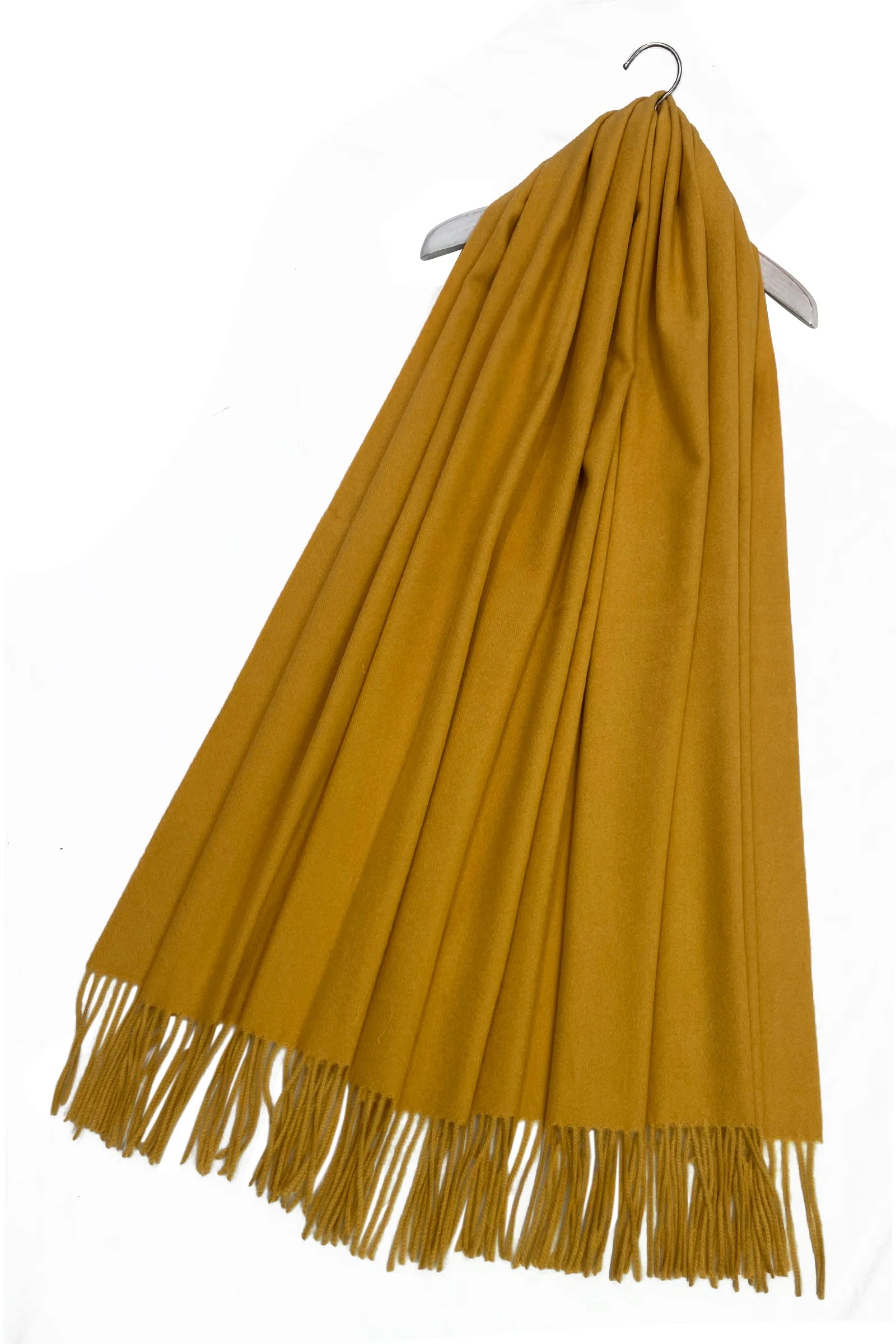 Super Soft Plain Classic Cashmere Scarf – Mustard