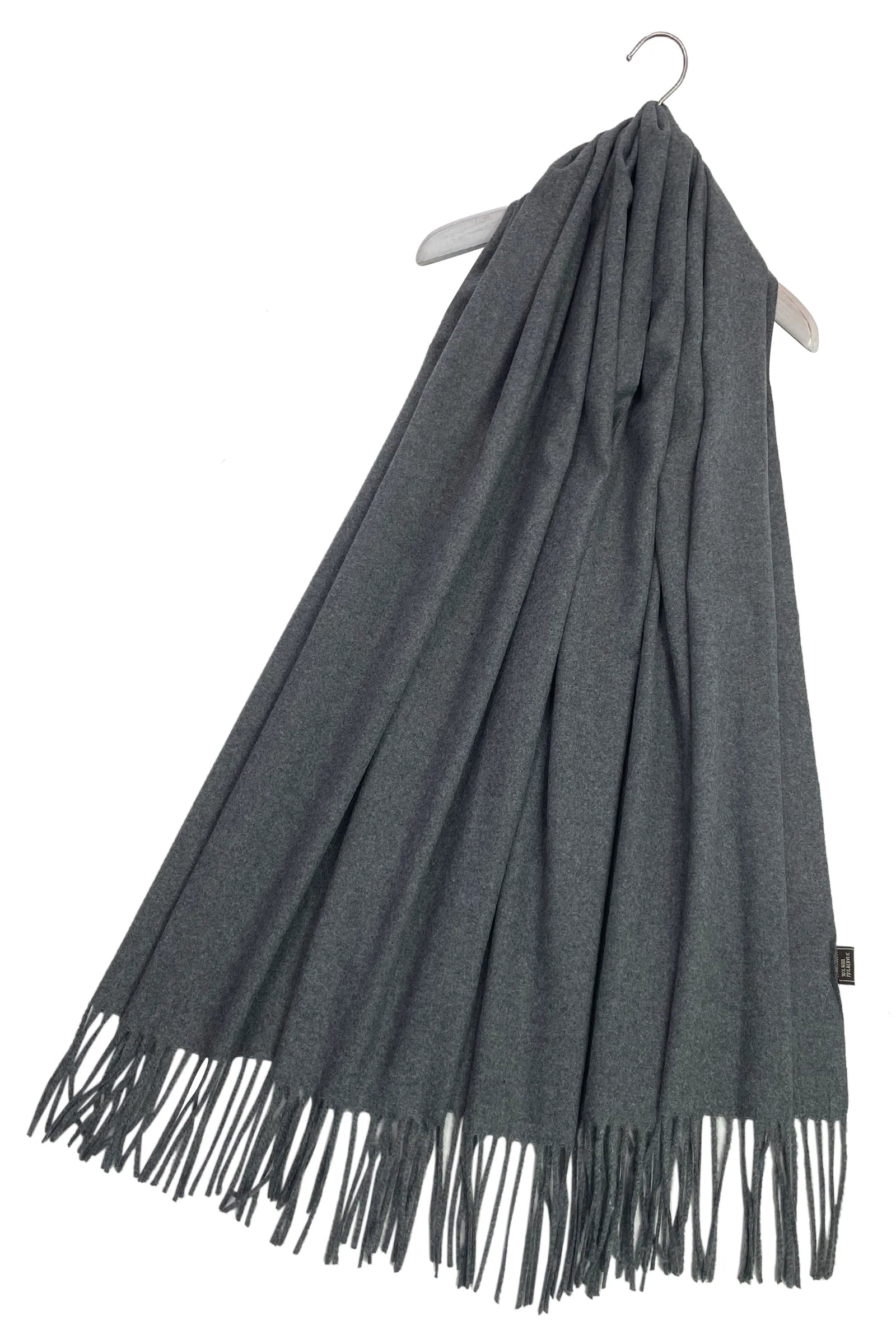 Super Soft Plain Classic Cashmere Scarf – Dark Grey