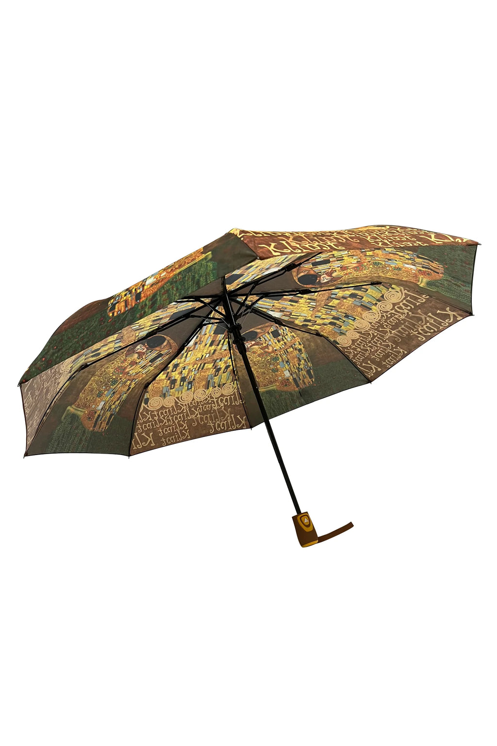 Klimt The Kiss Print Umbrella – Short Automatic Umbrella with travel case
