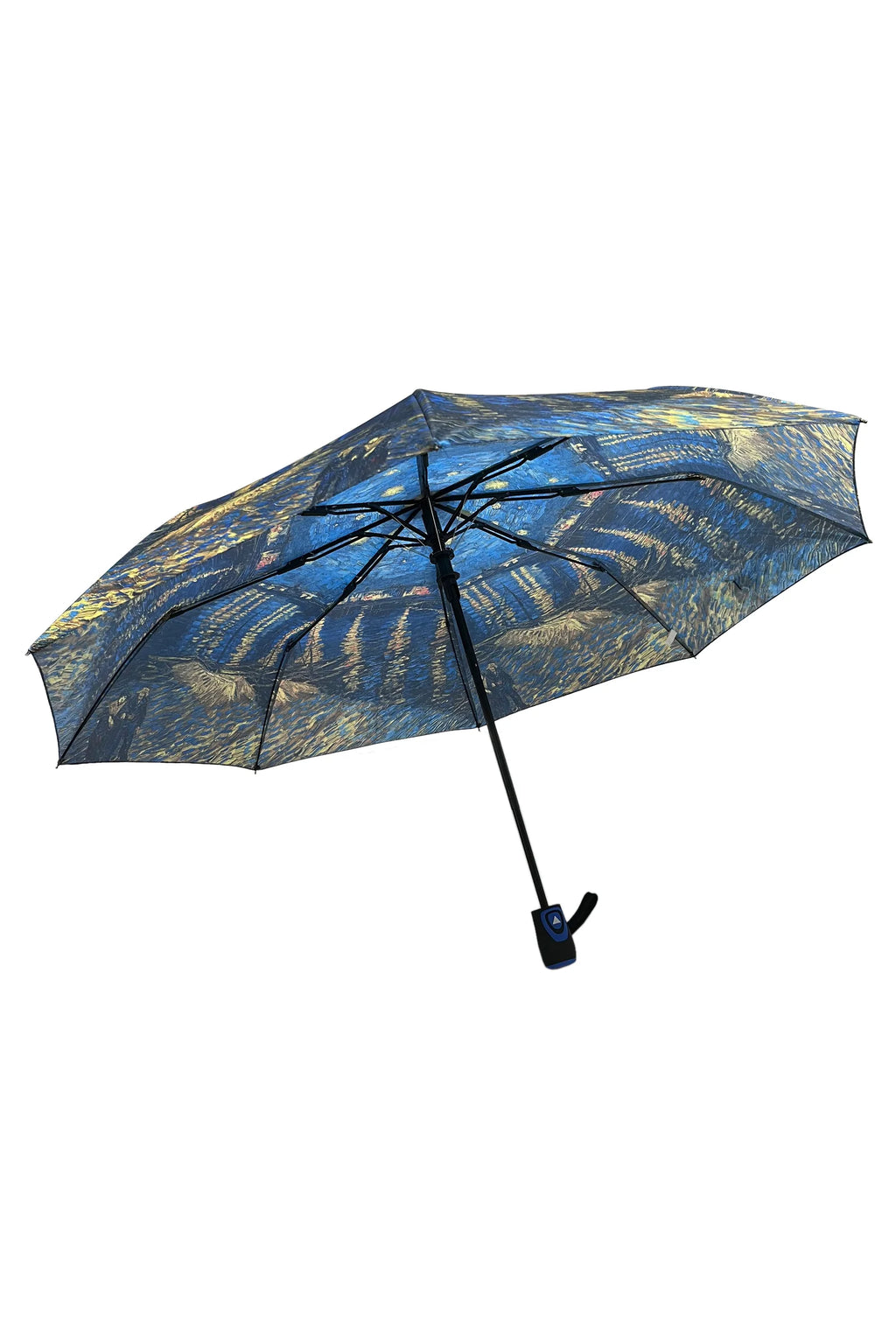 Van Gogh Starry Night Over the Rhône Print Umbrella – Short Automatic Umbrella