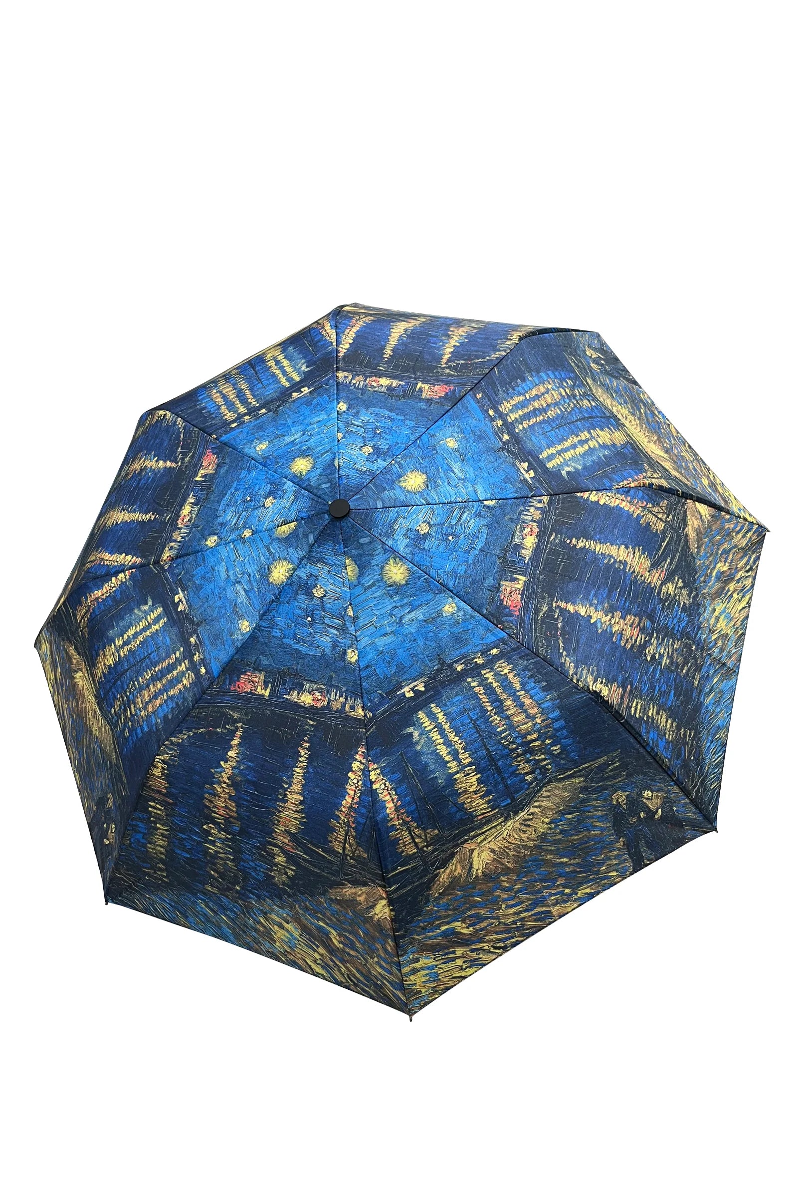 Van Gogh Starry Night Over the Rhône Print Umbrella – Short Automatic Umbrella
