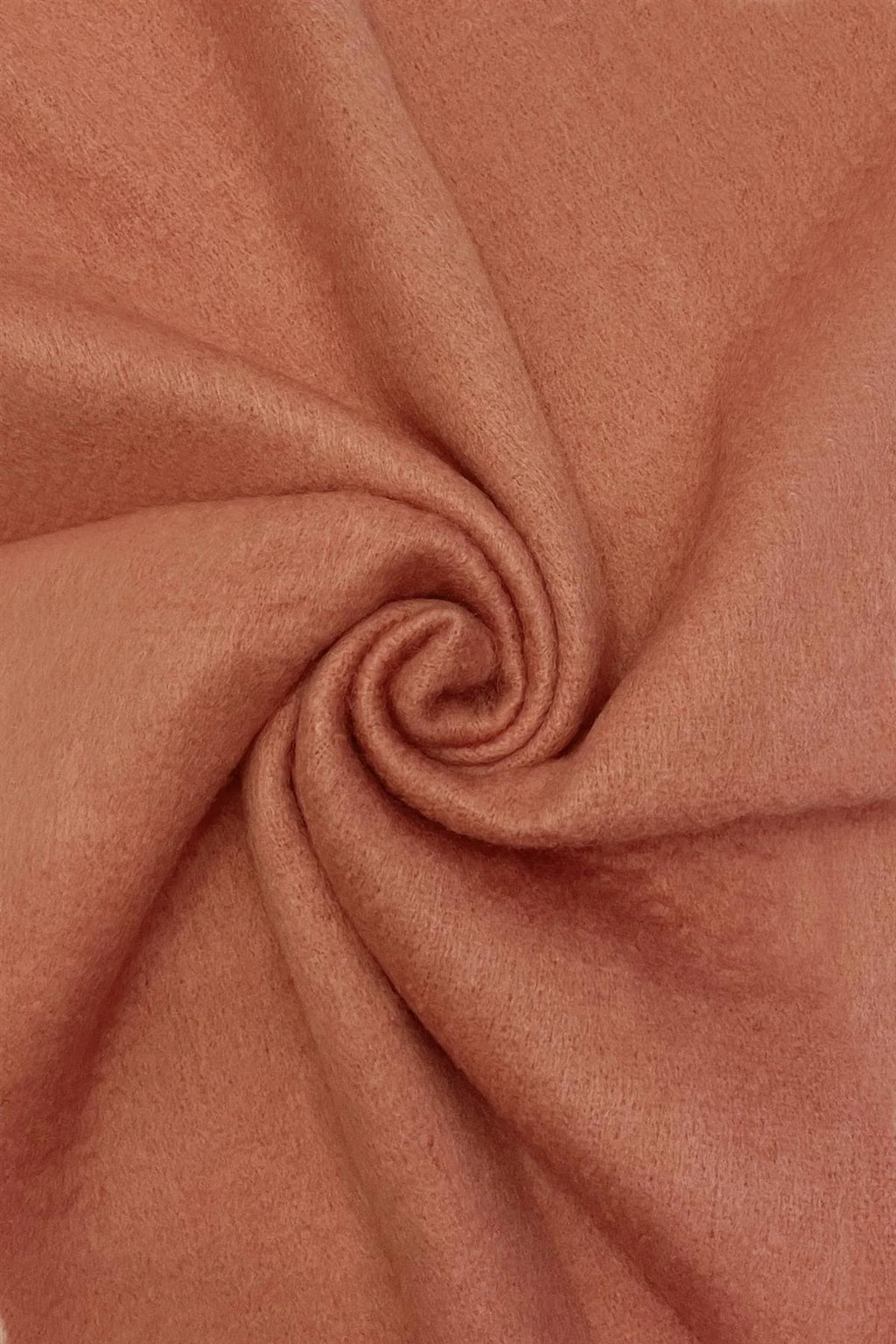 Cosy Plain Blanket Tassel Scarf- Dusty Pink