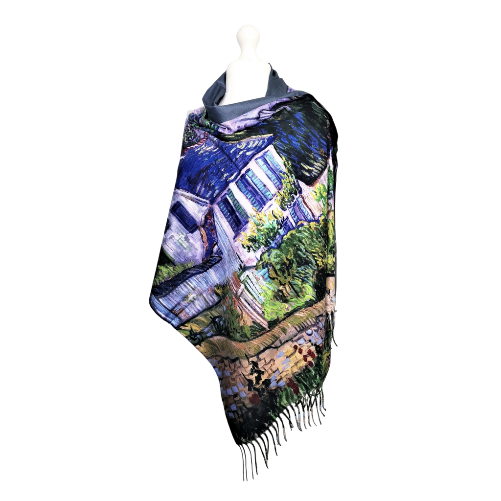 Van Gogh's Houses at Auvers – Printed Artist Scarf