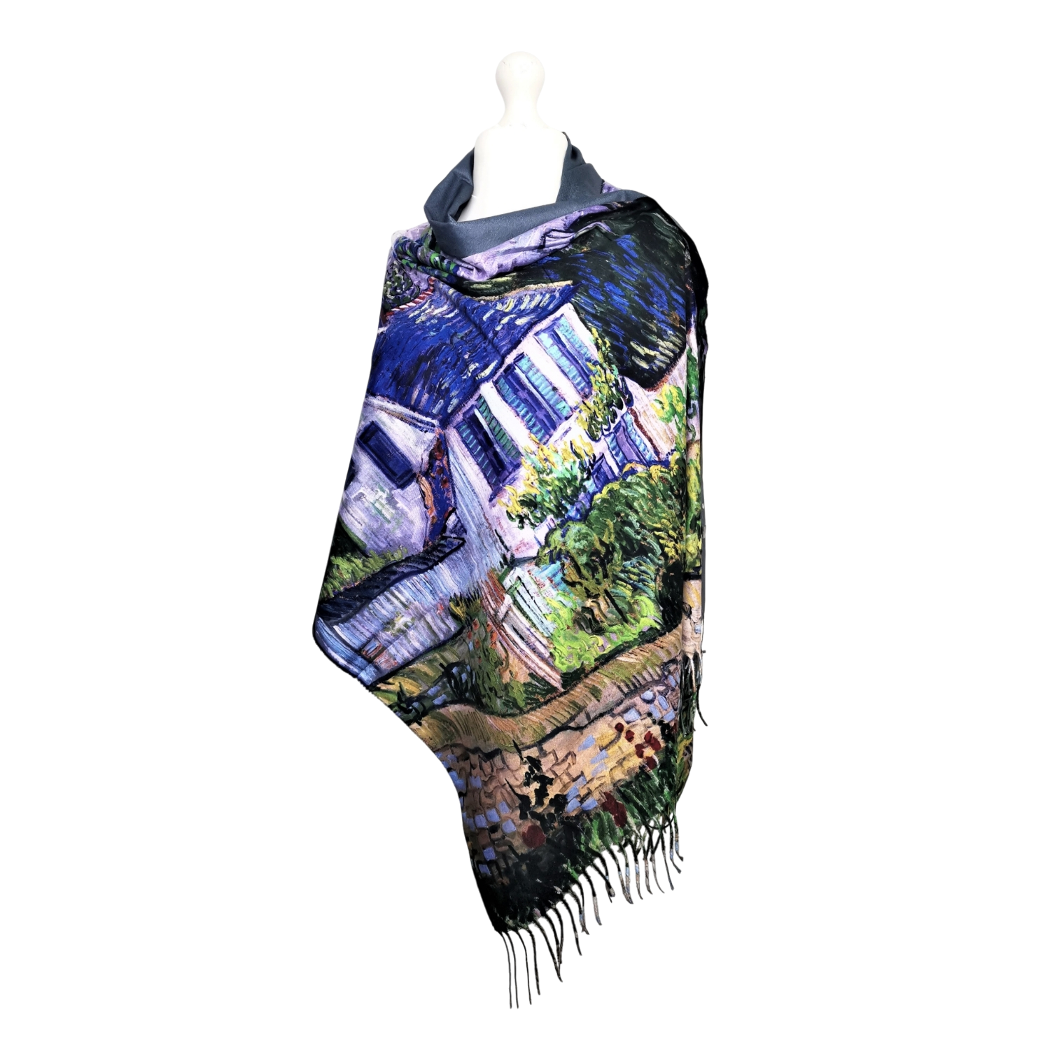 Van Gogh's Houses at Auvers – Printed Artist Scarf