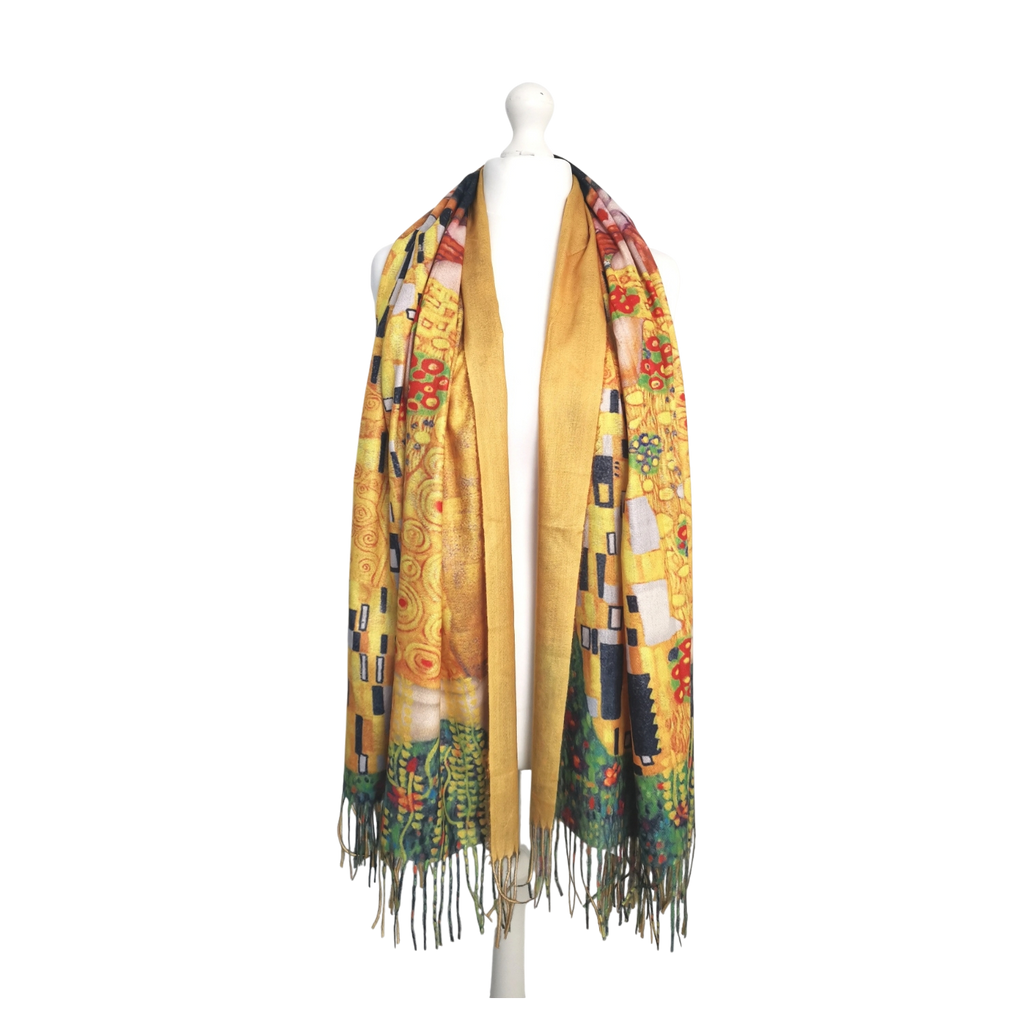 Klimt's Kiss – Printed Artist Scarf