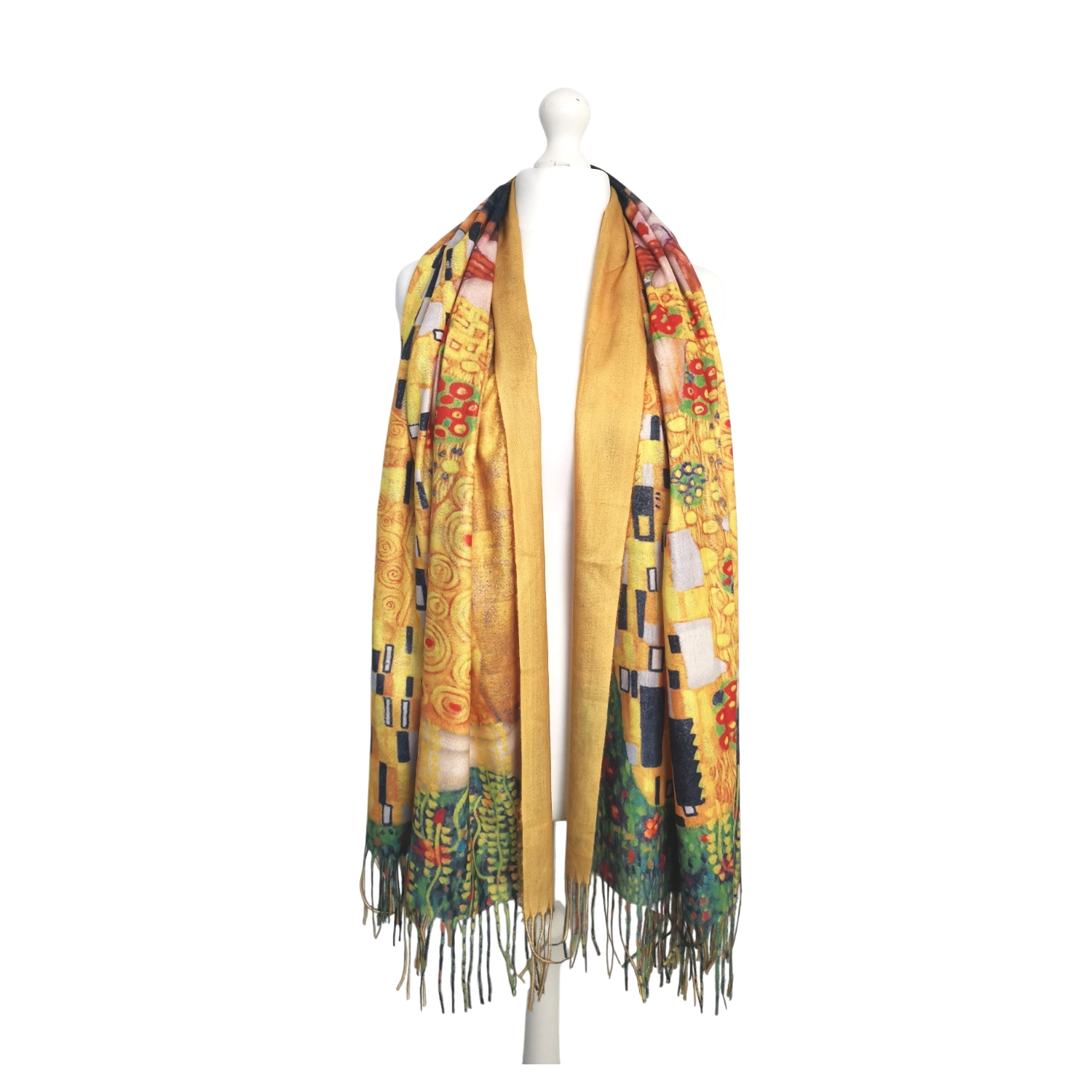 Klimt's Kiss – Printed Artist Scarf