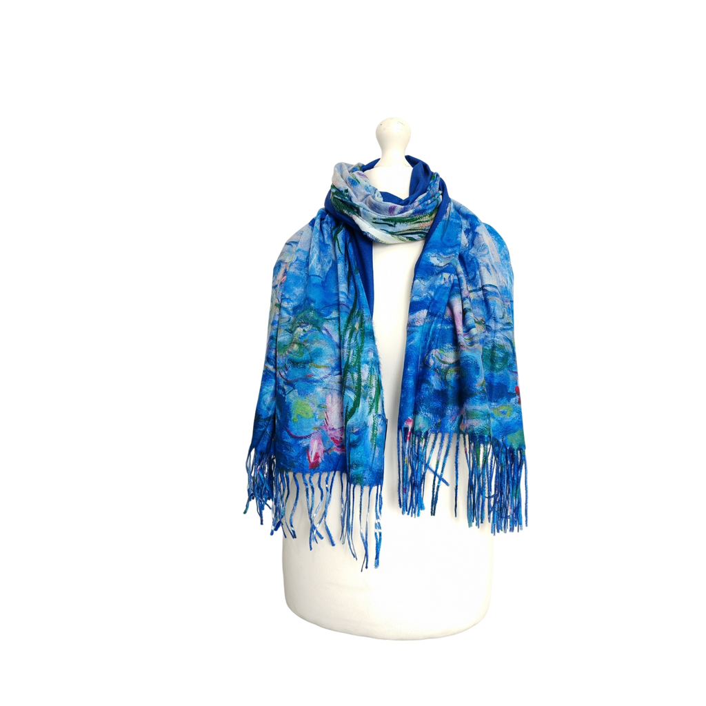 Monet's Water Lilies  – Printed Artist Scarf
