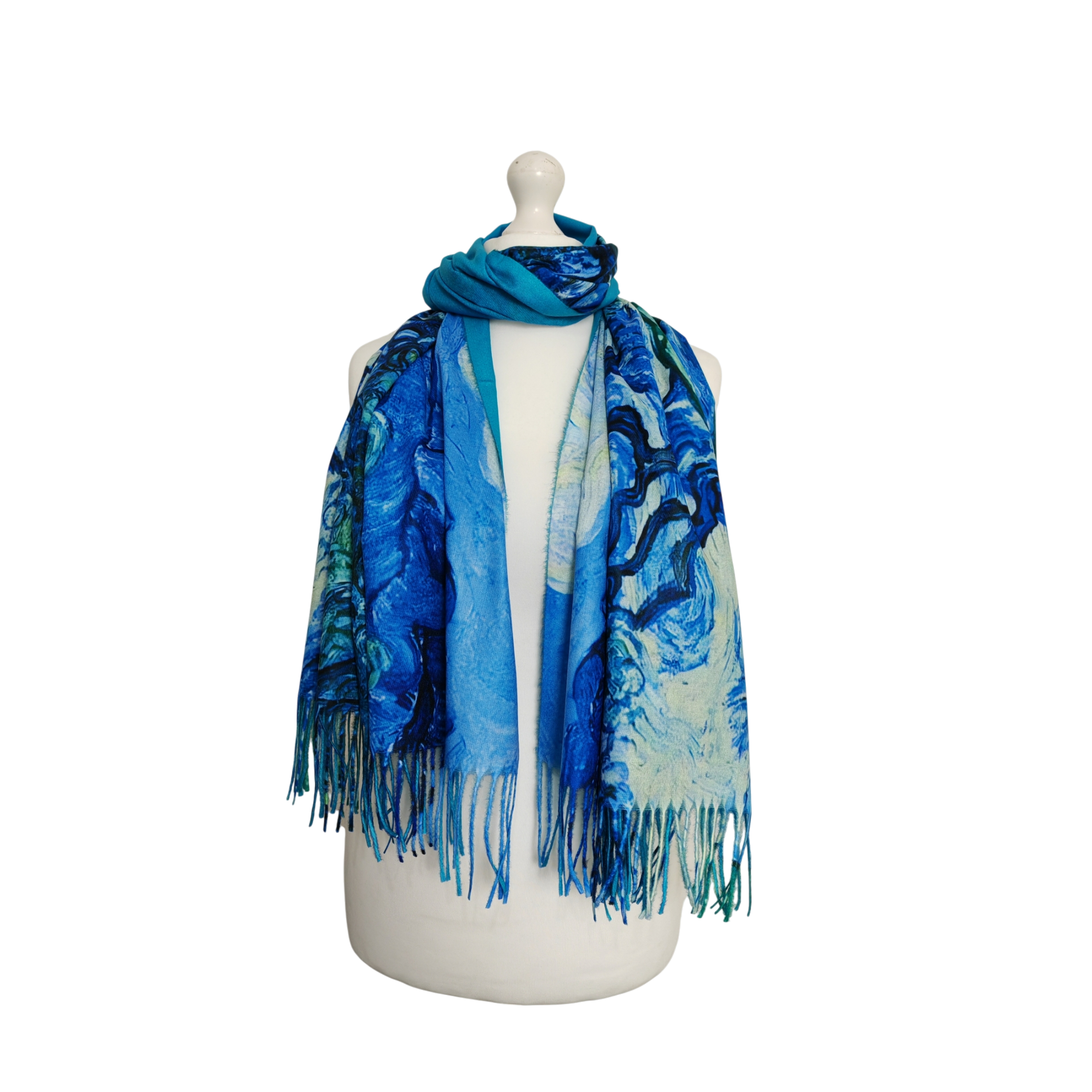 Olive Trees with the Alpilles – Printed Artist Scarf