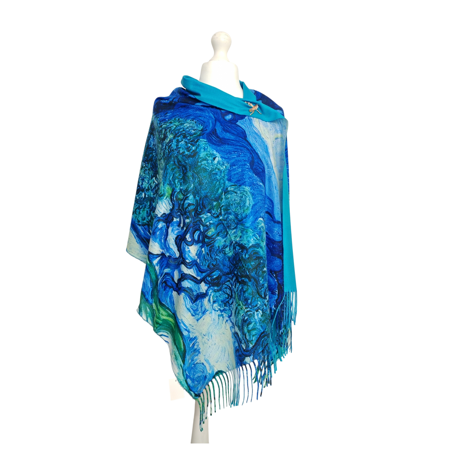 Olive Trees with the Alpilles – Printed Artist Scarf