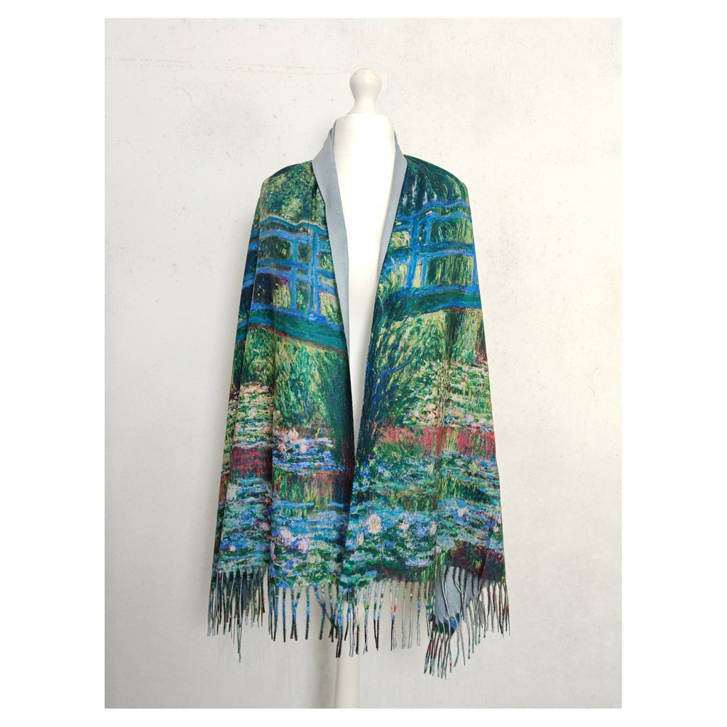 Van Gogh's The Japanese Footbridge (bright) – Printed Artist Scarf