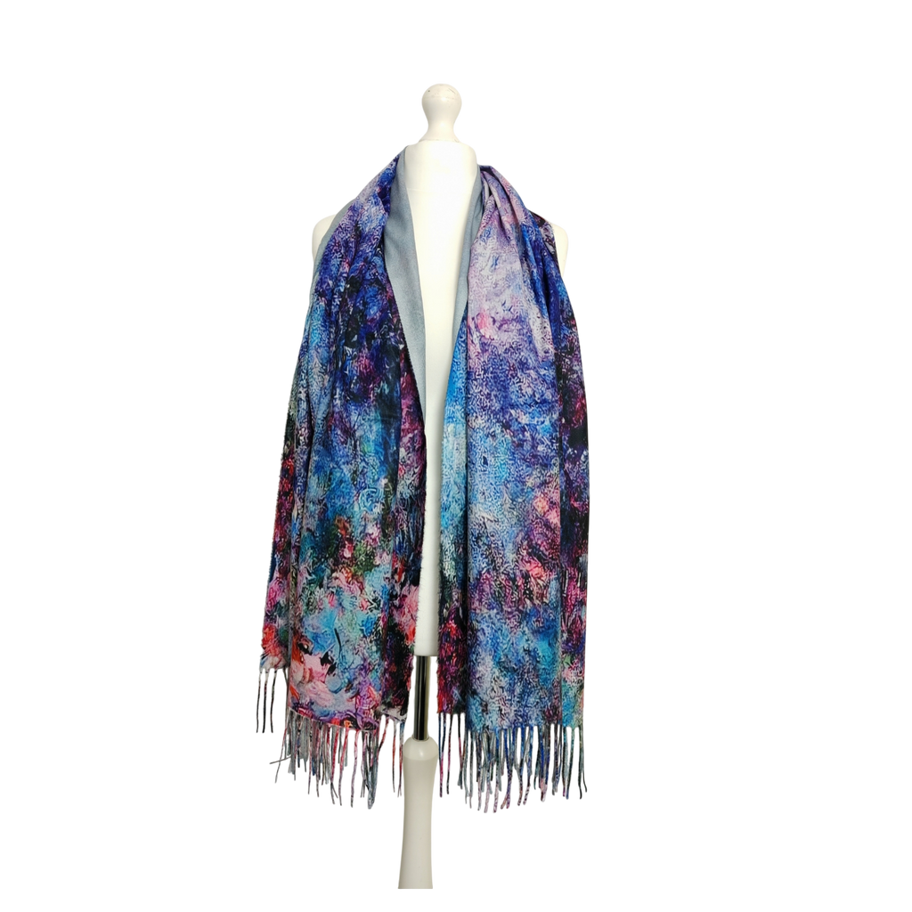 The House in the Rose Garden – Printed Artist Scarf Shawl Wrap