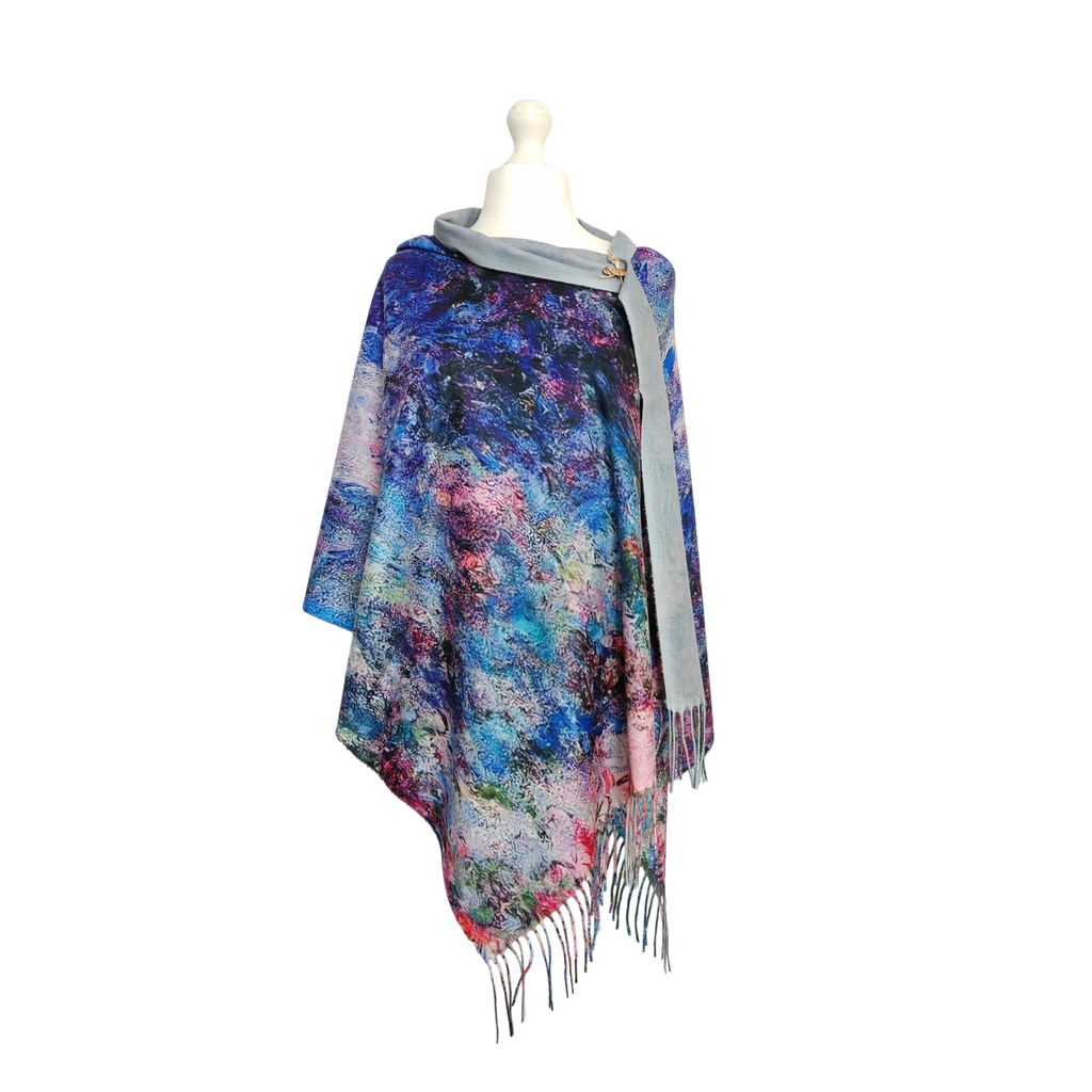 The House in the Rose Garden – Printed Artist Scarf Shawl Wrap