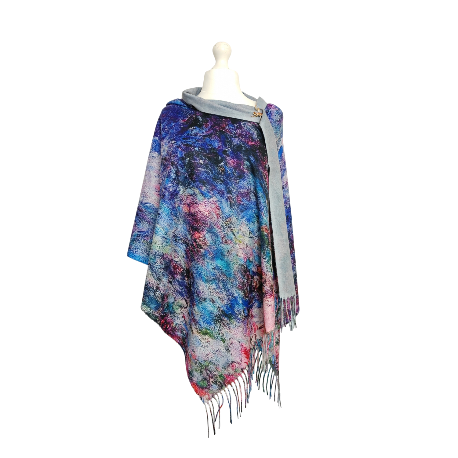 The House in the Rose Garden – Printed Artist Scarf Shawl Wrap