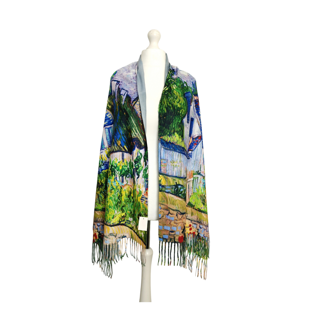 Van Gogh's Houses at Auvers – Printed Artist Scarf