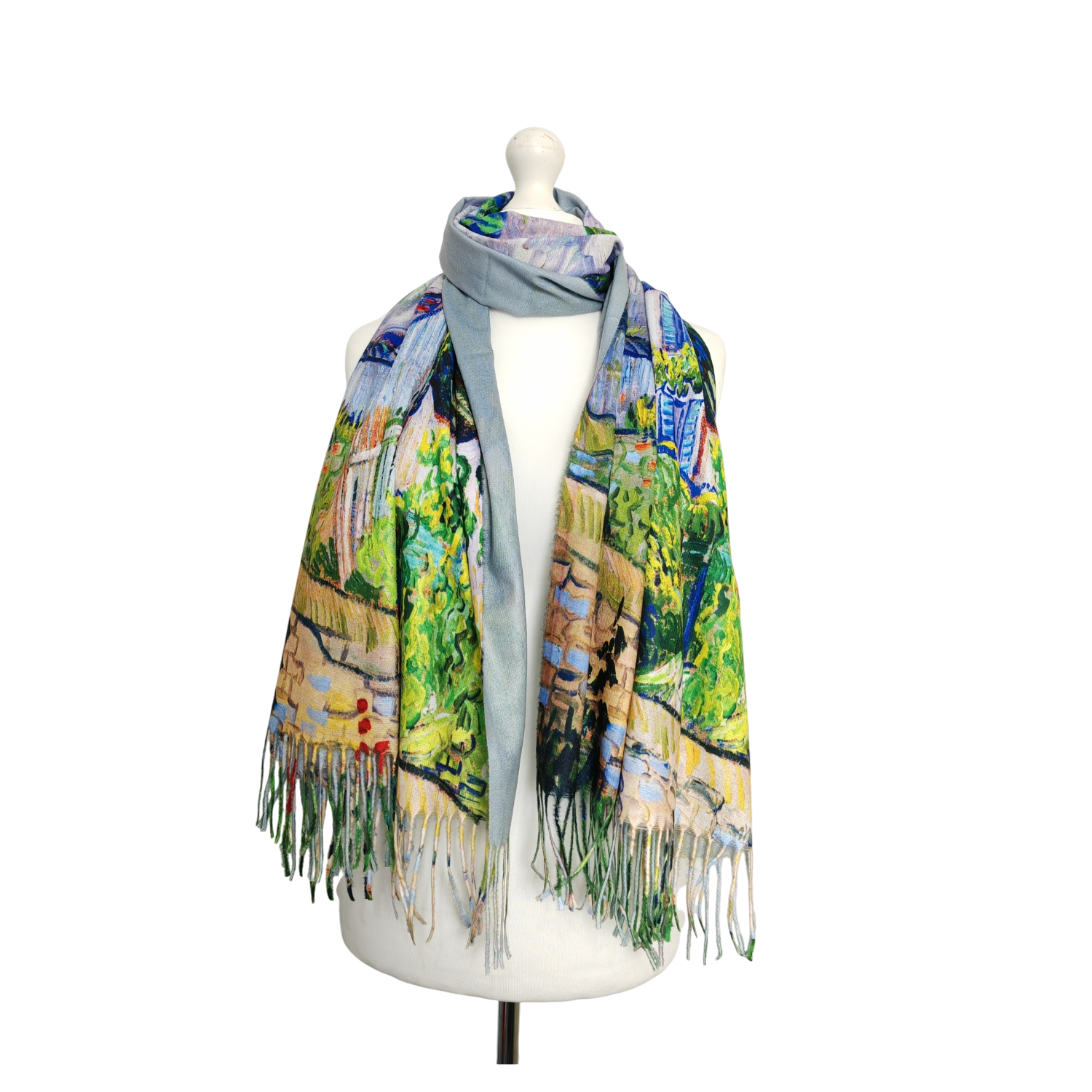 Van Gogh's Houses at Auvers – Printed Artist Scarf