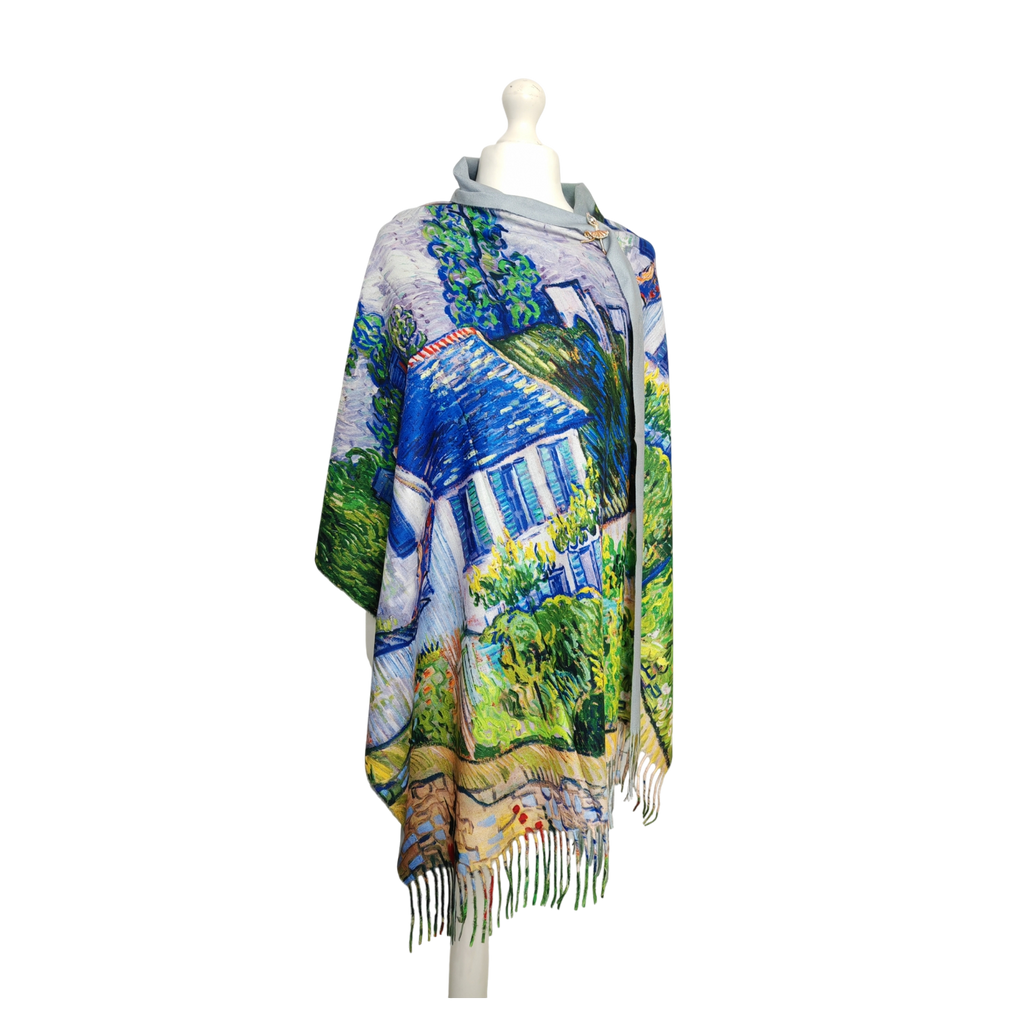 Van Gogh's Houses at Auvers – Printed Artist Scarf