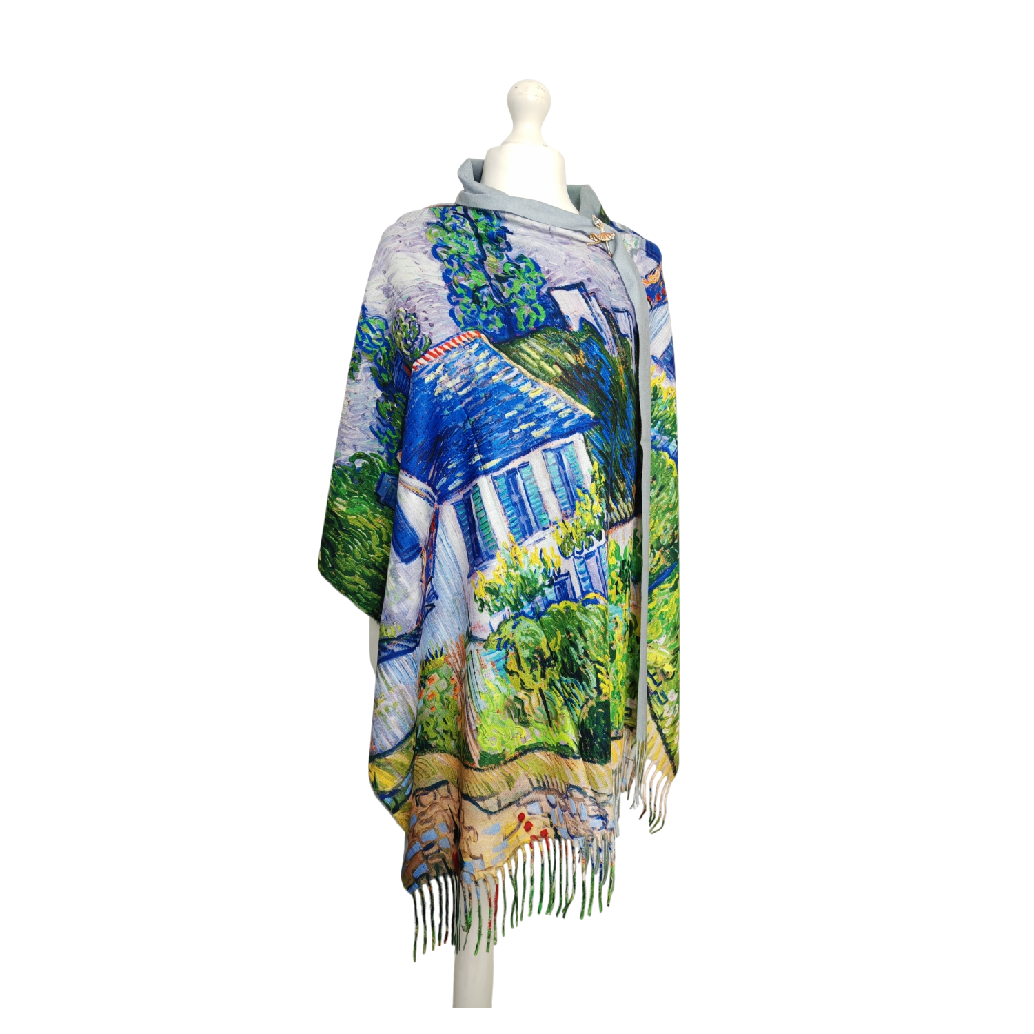 Van Gogh's Houses at Auvers – Printed Artist Scarf