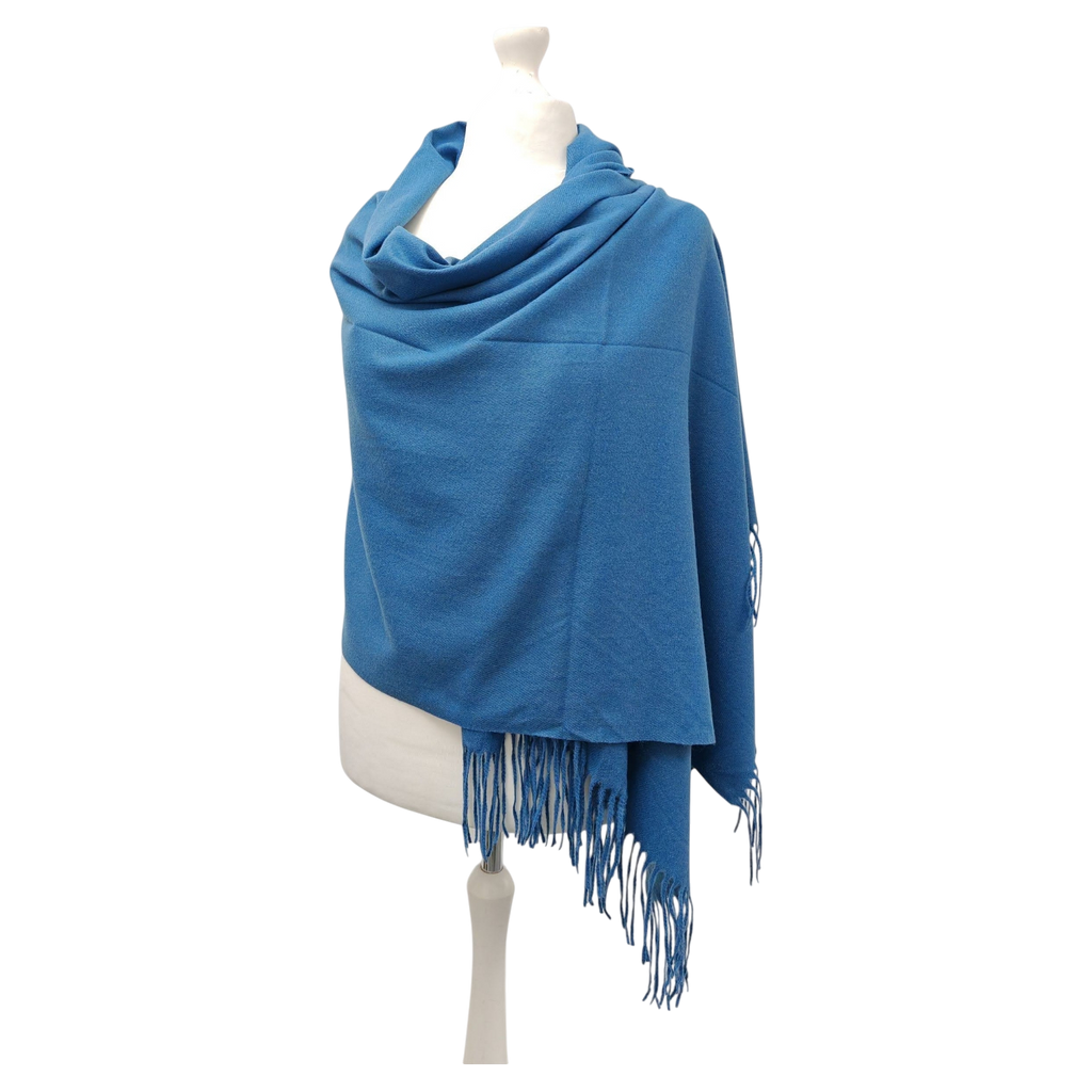 Super Soft Plain Classic Cashmere Scarf – Navy
