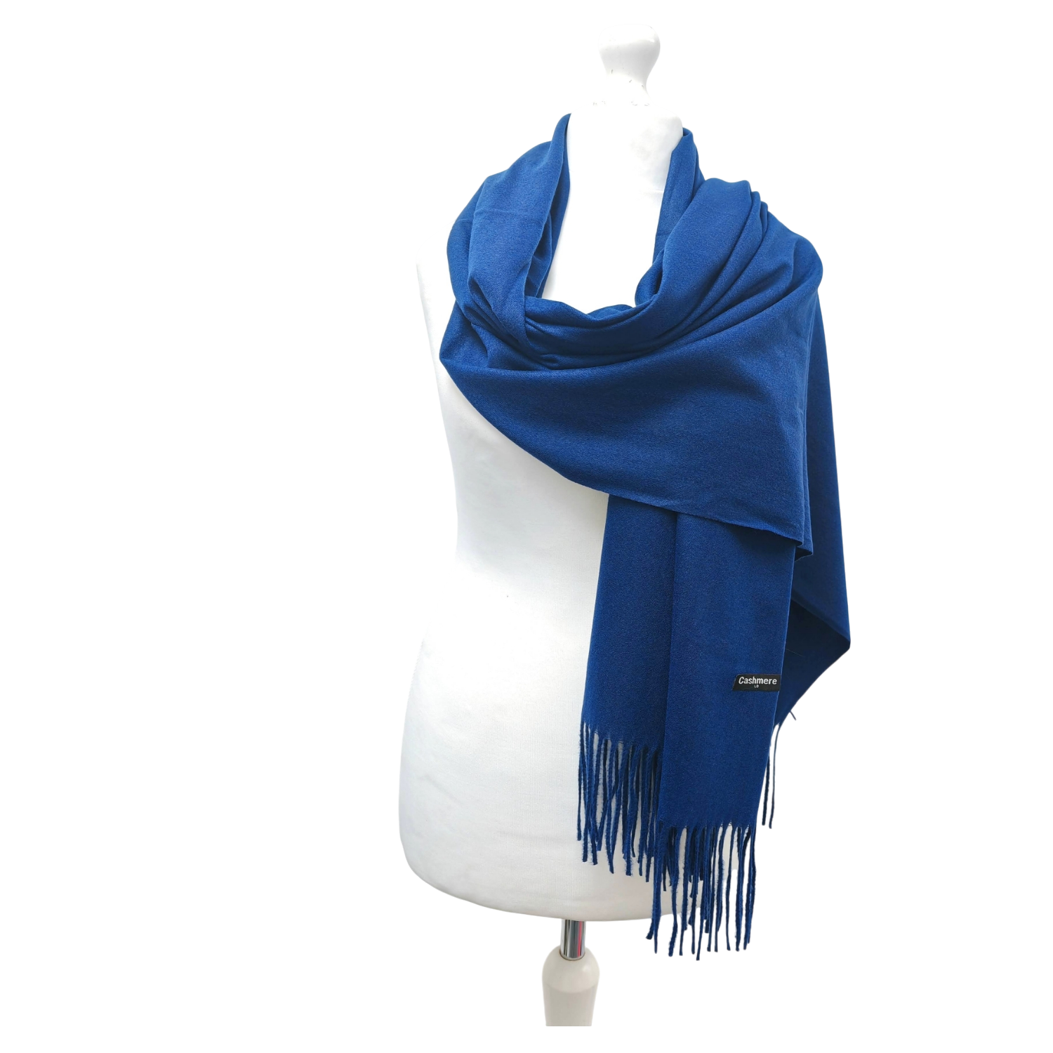 Super Soft Plain Classic Cashmere Scarf – Navy