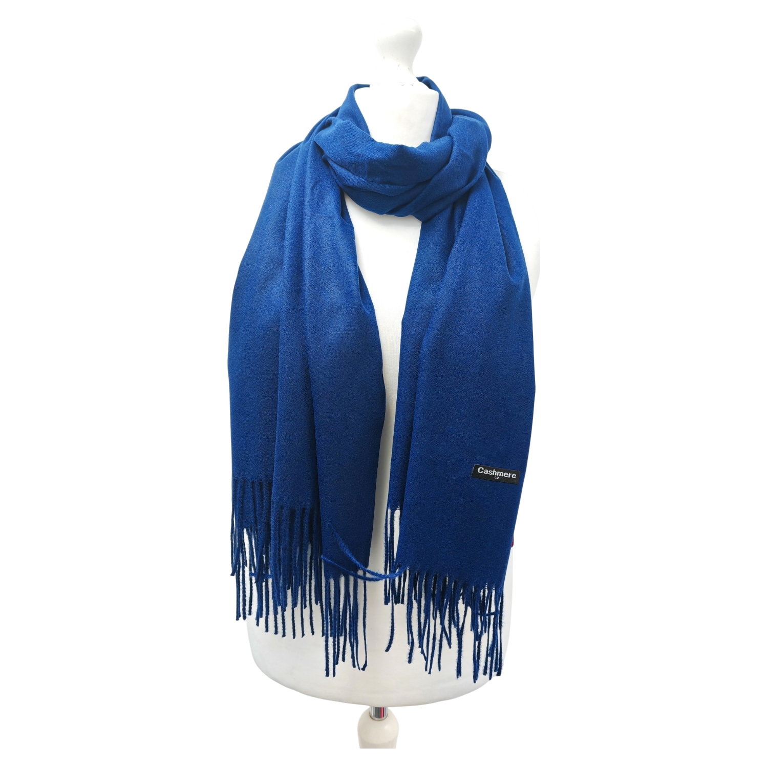 Super Soft Plain Classic Cashmere Scarf – Navy