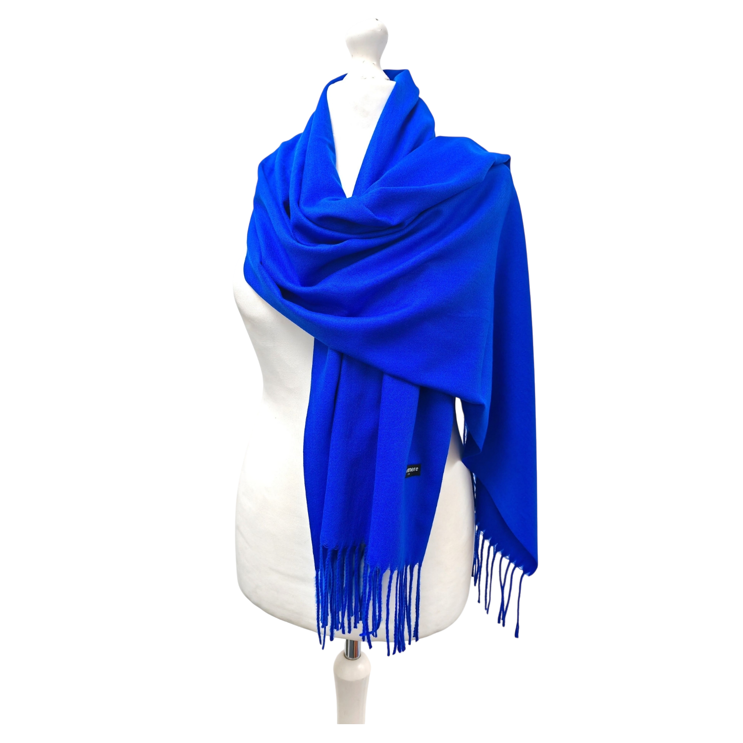 Super Soft Plain Classic Cashmere Scarf – Royal Blue
