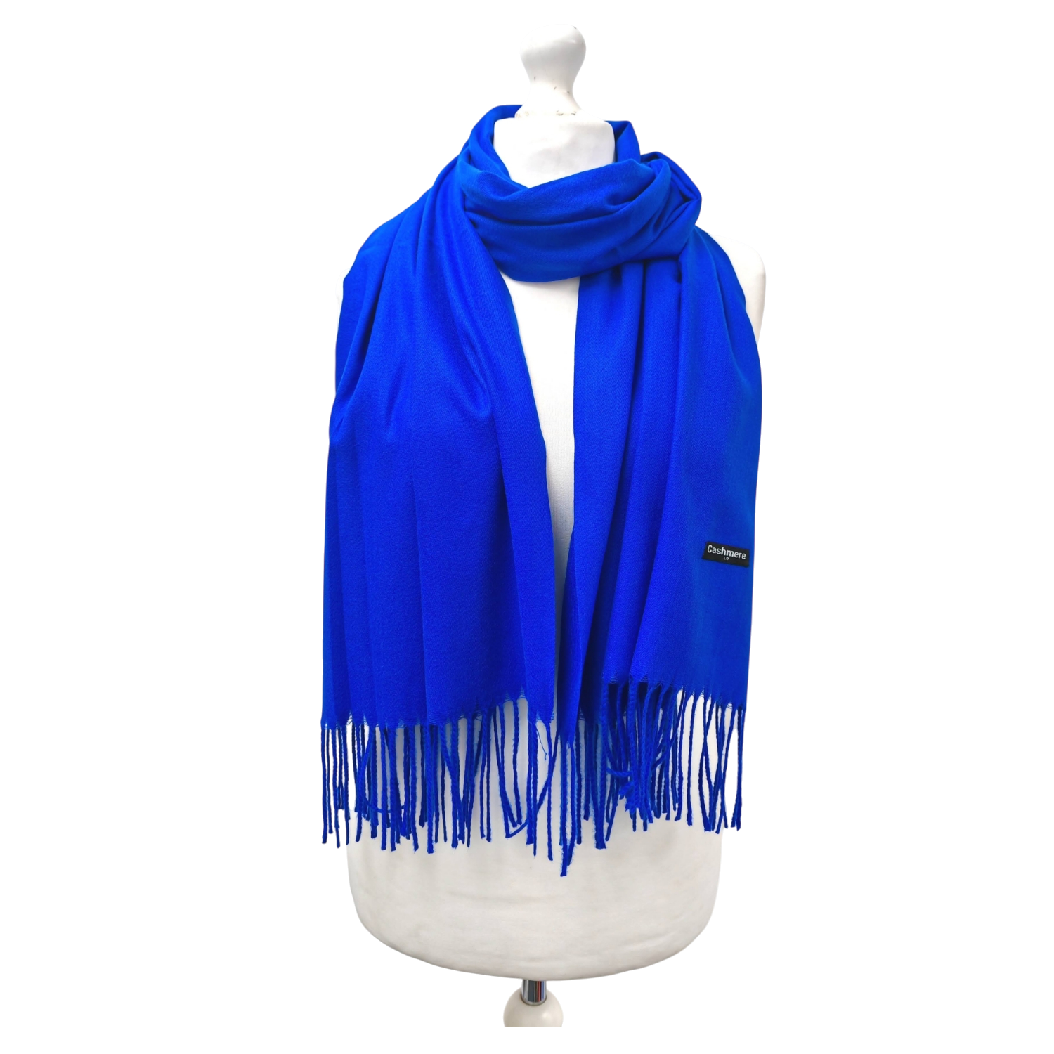 Super Soft Plain Classic Cashmere Scarf – Royal Blue