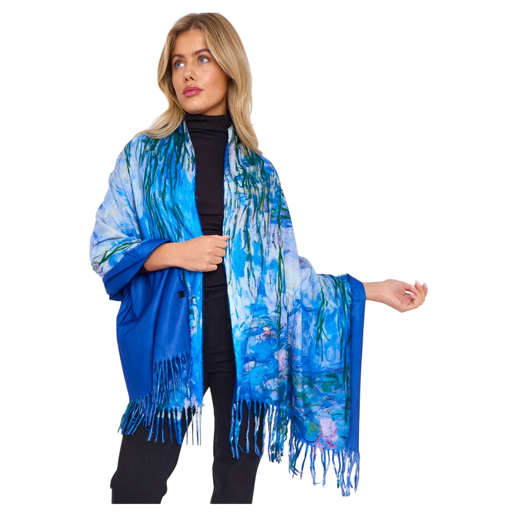 Monet's Water Lilies  – Printed Artist Scarf