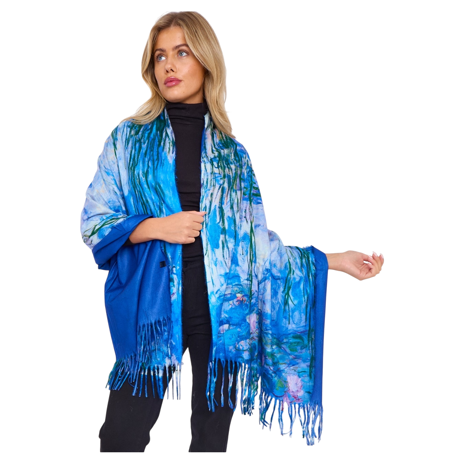 Monet's Water Lilies  – Printed Artist Scarf