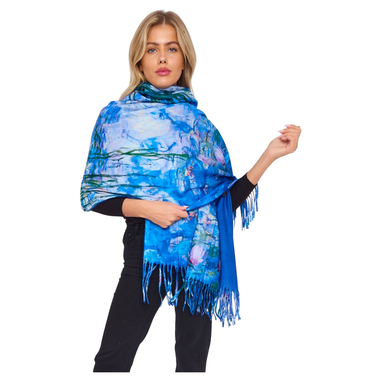Monet's Water Lilies  – Printed Artist Scarf