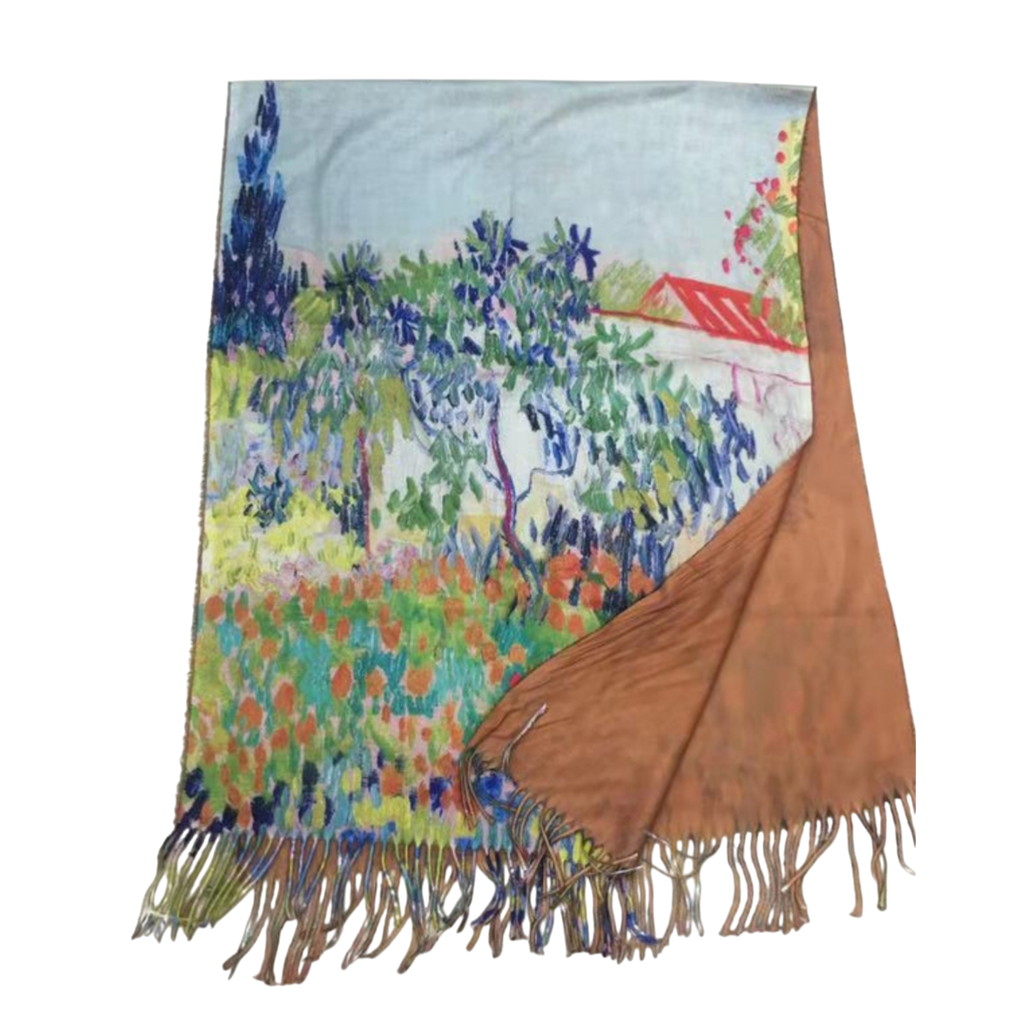 Tree in the Garden – Printed Artist Scarf