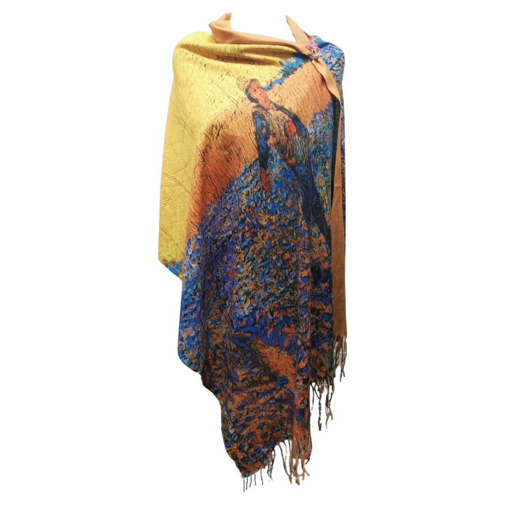 Van Gogh's Sunset: The Sower – Printed Artist Scarf