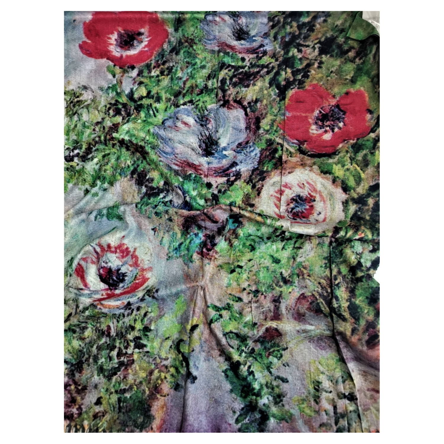 Still Life with Anemones – Printed Artist Scarf
