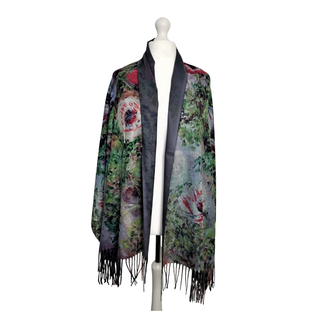 Still Life with Anemones – Printed Artist Scarf