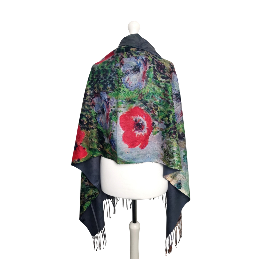 Still Life with Anemones – Printed Artist Scarf