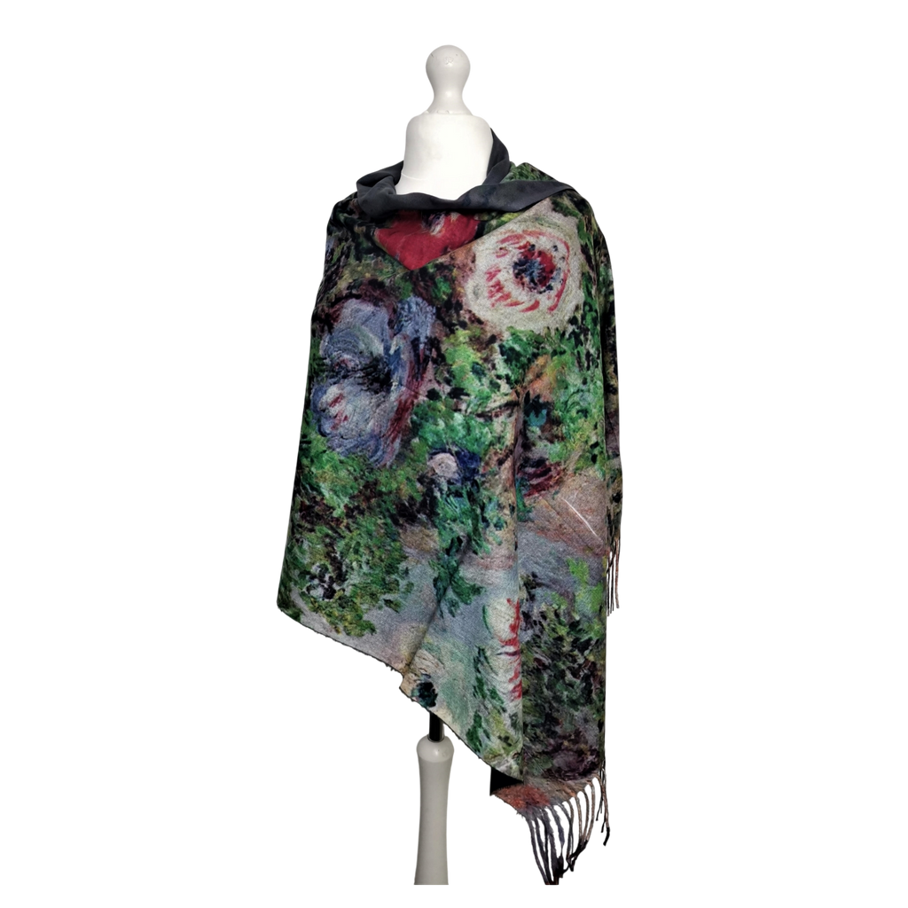 Still Life with Anemones – Printed Artist Scarf