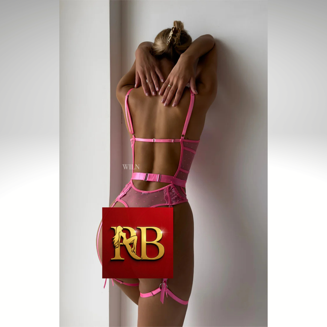 Hot Pink Teddy Body Piece Romantic Lingerie Set DEVOTION