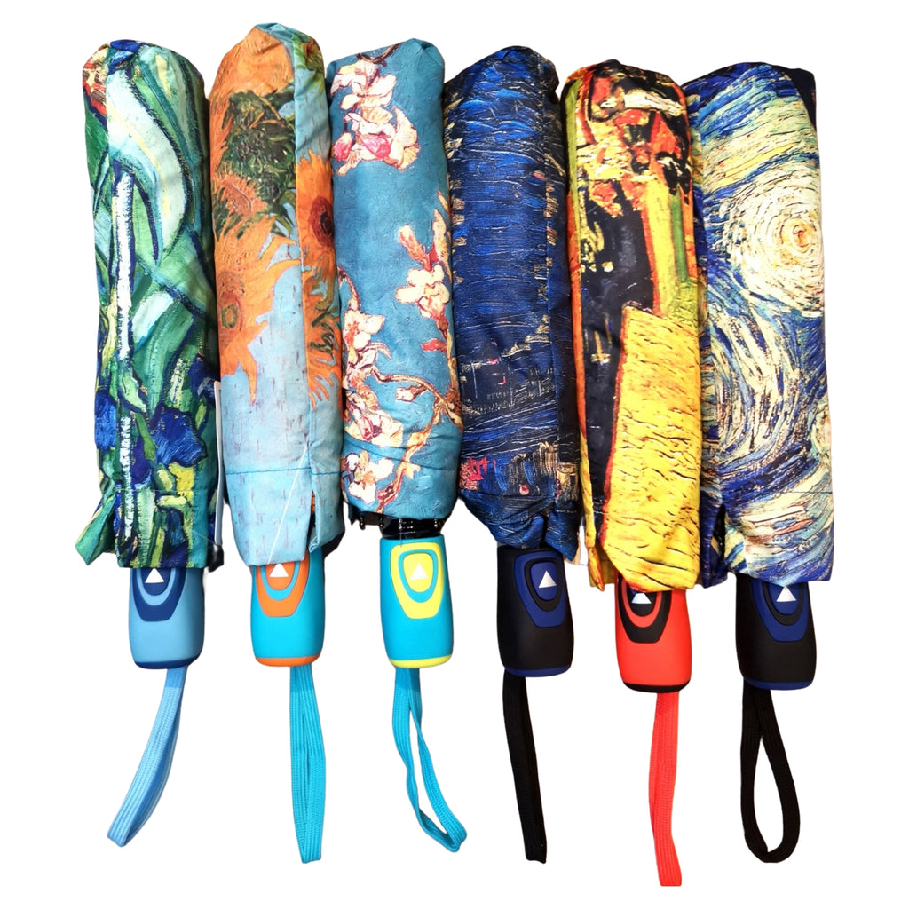 Van Gogh Starry Night Print Umbrella – Short Automatic Umbrella