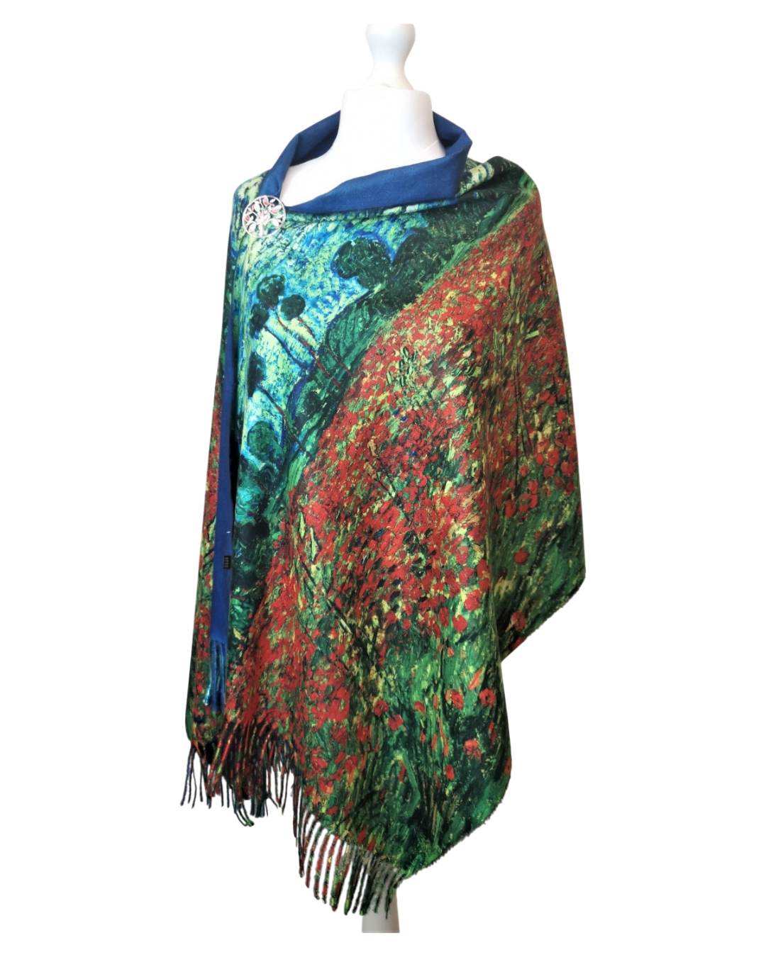 Van Gogh's Poppy Field – Printed Artist Scarf