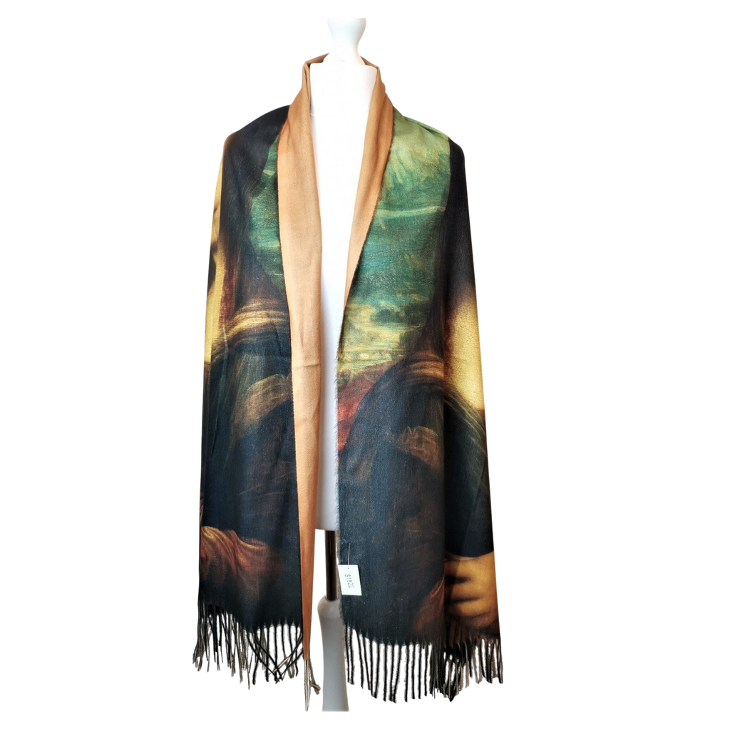 Leonardo da Vinci's Mona Lisa – Printed Artist Scarf