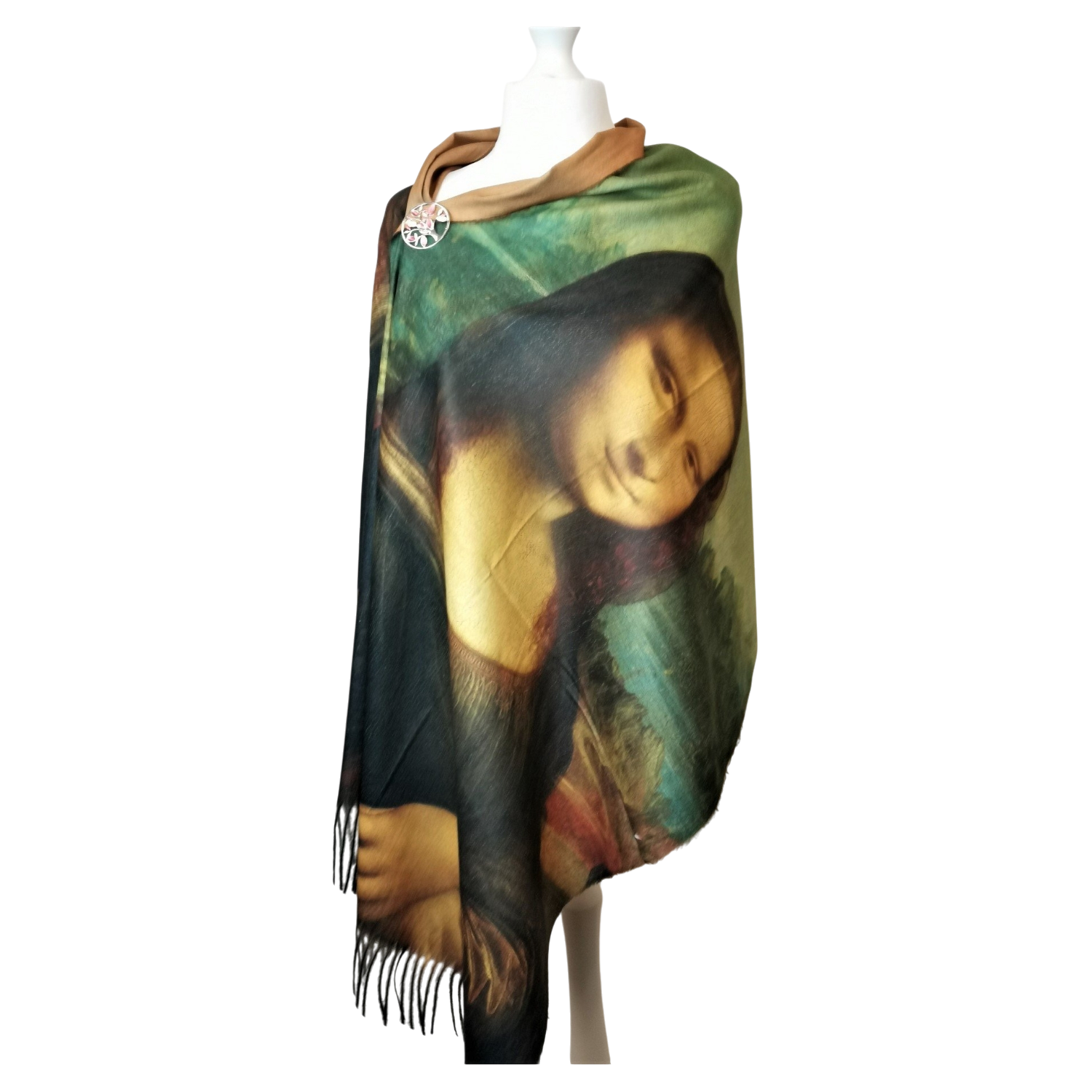 Leonardo da Vinci's Mona Lisa – Printed Artist Scarf