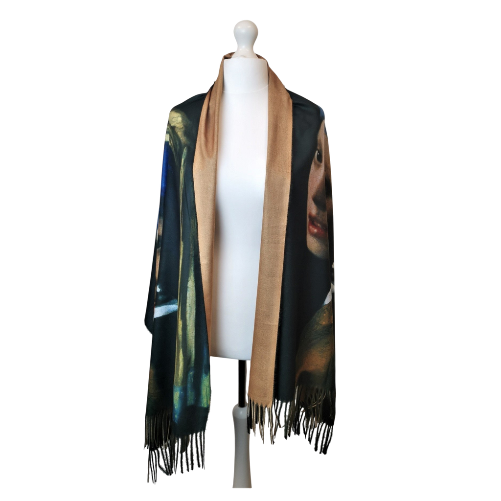 Girl with a Pearl Earring – Printed Artist Scarf