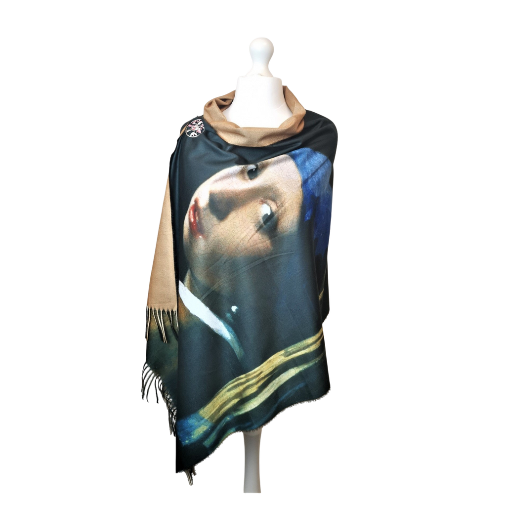 Girl with a Pearl Earring – Printed Artist Scarf