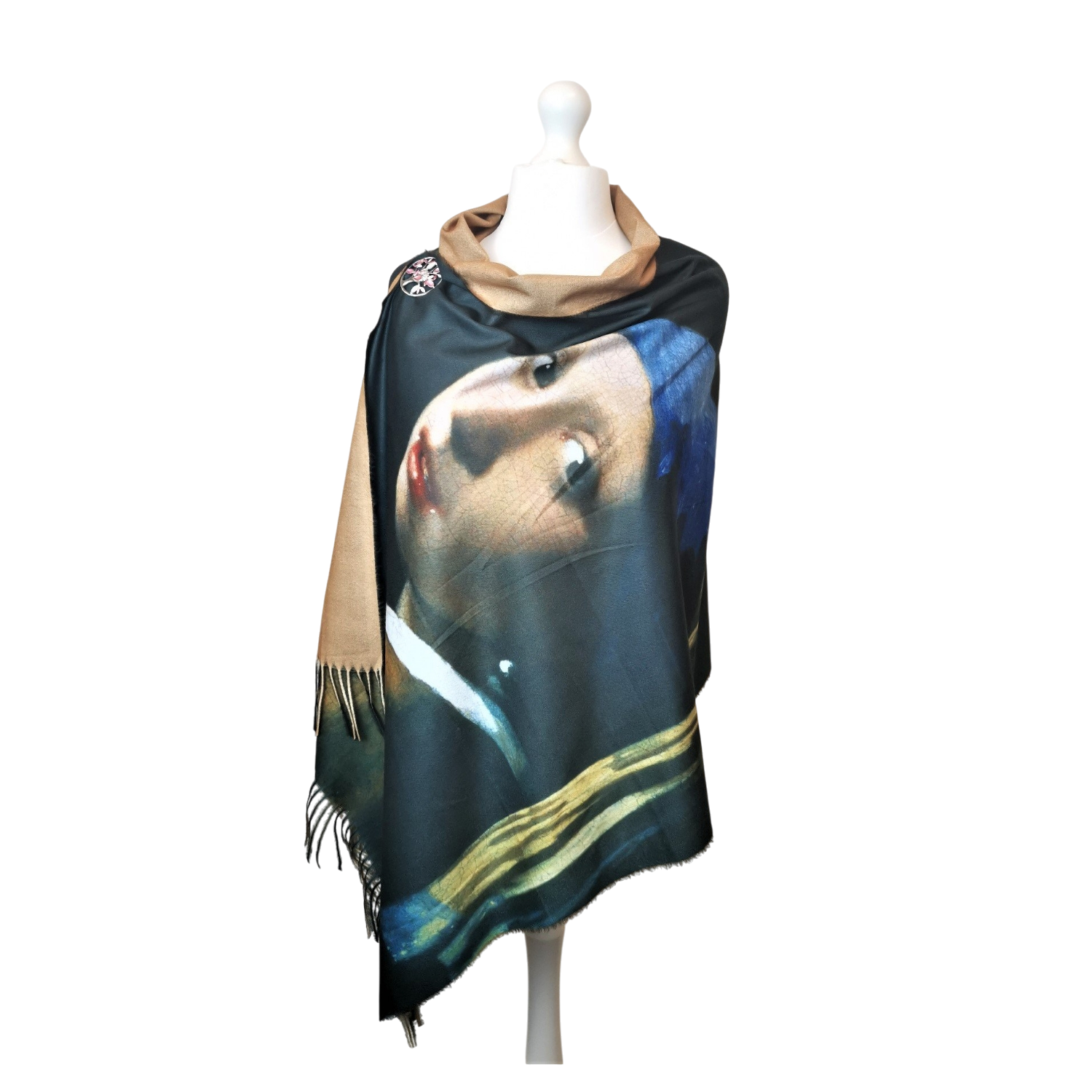 Girl with a Pearl Earring – Printed Artist Scarf